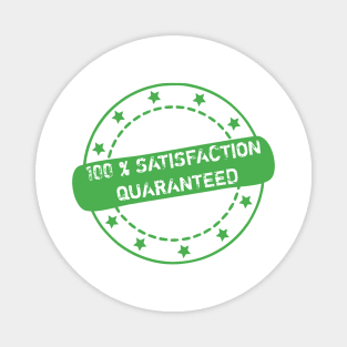 100 % Satisfaction Guaranteed Stamp Icon Magnet